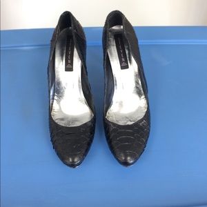 Steve Madden / Croc silver heel pumps size 10